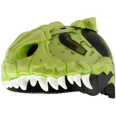 Kask rowerowy RASKULLZ T-bone Zielono-czarny dla Dzieci (rozmiar S)