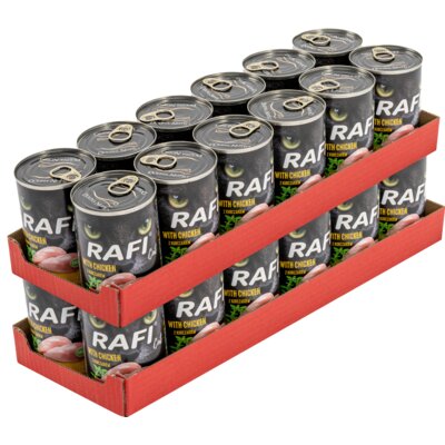 Karma dla kota RAFI Cat Adult z kurczakiem 24 x 400 g