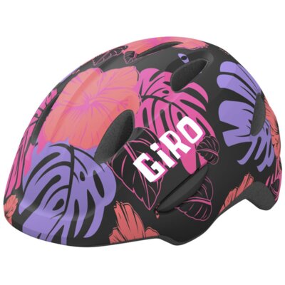 Kask rowerowy GIRO Scamp Czarno-fioletowy dla Dzieci (rozmiar S)