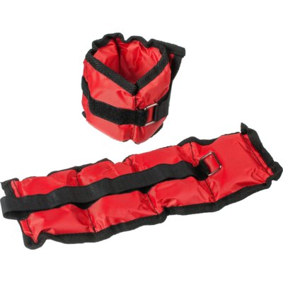 Zdjęcia - Pozostały sprzęt do ćwiczeń HMS Obciążniki na ręce i kostki  OB02  Czerwony (2 x 0.7 kg)