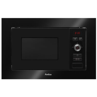 Kuchenka mikrofalowa AMICA AMMB 20E1GB 800W średnica 24.5 cm pojemność 20L Multiwave system Czarny