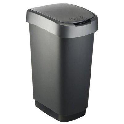 Kosz na śmieci ROTHO Twist 50L Szary