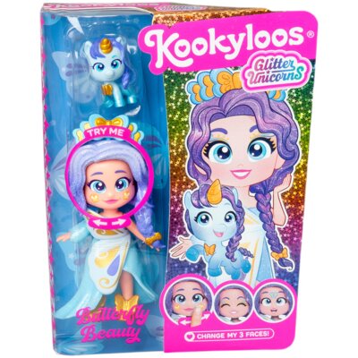 Lalka KOOKYLOOS Glitter Unicorns Dolls Butterfly Beauty PKL10V124IN20