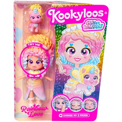 Lalka KOOKYLOOS Glitter Unicorns Dolls Rainbow Love PKL10V124IN80