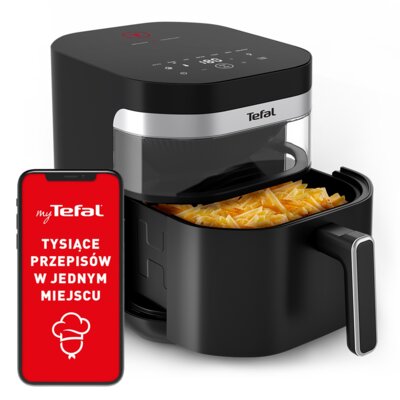 Air Fryer Frytkownica beztłuszczowa TEFAL EY8328E0 Easy Fry Infrared technologia podczerwieni, z okienkiem do podglądu