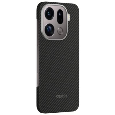 Etui OPPO do Find X9 Pro Aramid Fiber Magnetic Czarny
