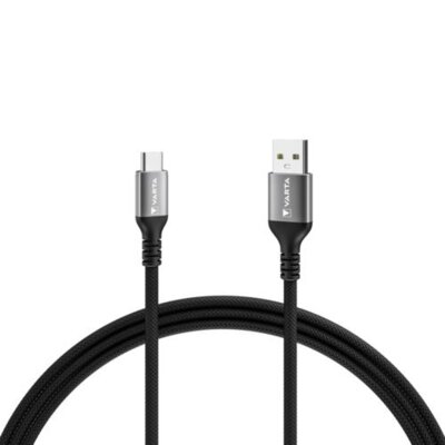 Kabel USB - USB-C VARTA Speed Charge Sync Cable 60W 2 m Czarny