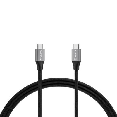 Kabel USB-C - USB-C VARTA Speed Charge Sync Cable 100W 2 m Czarny