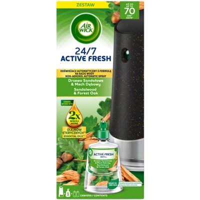 Odświeżacz powietrza AIR WICK Active Fresh Drzewo sandałowe i mech dębowy 228 ml