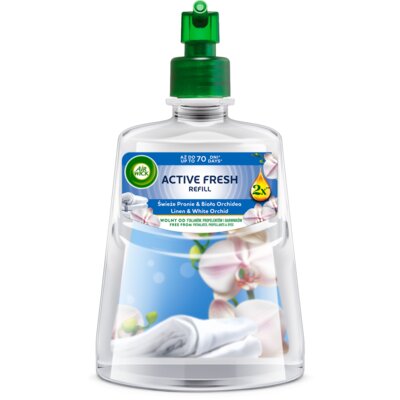 Wkład do odświeżacza powietrza AIR WICK Active Fresh Świeże pranie i biała orchidea 228 ml