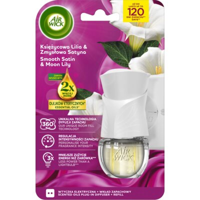 Odświeżacz powietrza AIR WICK Essential Oils Księżycowa Lilia Otulona Satyną 19 ml