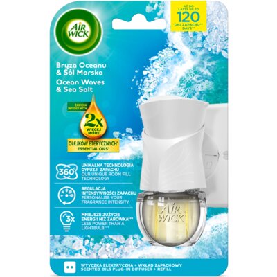 Odświeżacz powietrza AIR WICK Essential Oils Bryza oceanu i sól morska 19 ml