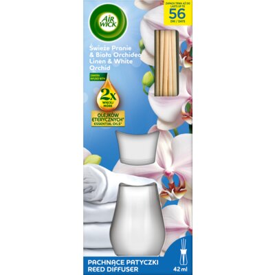 Patyczki zapachowe AIR WICK Świeże pranie i biała orchidea 42 ml