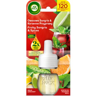 Wkład do odświeżacza powietrza AIR WICK Essential Oils Owocowa sangria i korzenne przyprawy 19 ml