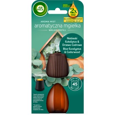 Wkład do odświeżacza powietrza AIR WICK Aroma Mist Niebieski eukaliptus i drzewo cedrowe 20 ml
