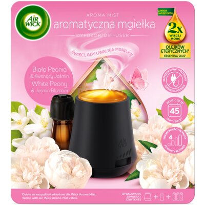 Odświeżacz powietrza AIR WICK Aromatyczna Mgiełka Biała peonia i kwitnący jaśmin 20 ml