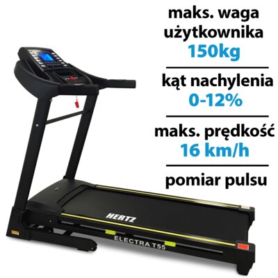Bieżnia elektryczna HERTZ Electra T55 1470W 16km/h