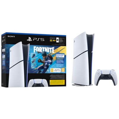 Konsola SONY PlayStation 5 Digital Slim Edition 825GB E-chassis + Fortnite Pakiet Rozkwitający Chaos