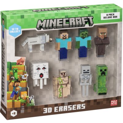 Zestaw gumek MINECRAFT A (8 sztuk)