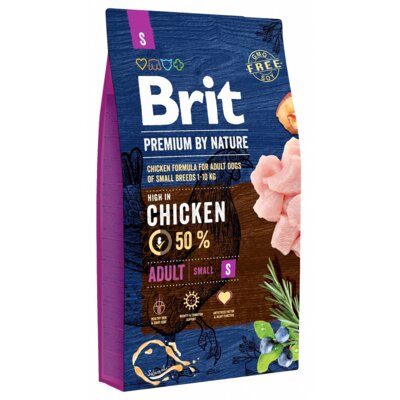 Karma dla psa BRIT Premium By Nature Kurczak 3 x 8 kg