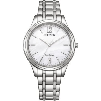 Zegarek CITIZEN Eco-Drive Elegance Casual EM0411-71A Srebrny