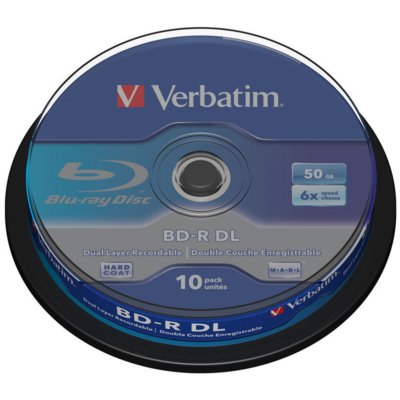 Płyta VERBATIM BD-R, 50 GB, 6x (10 szt.)