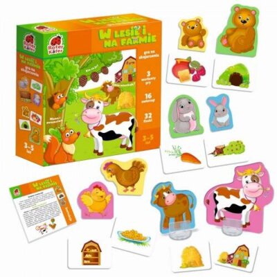 Gra Edukacyjna planszowa Roter Kafer W lesie i na farmie Roter Kafer RK1280-06