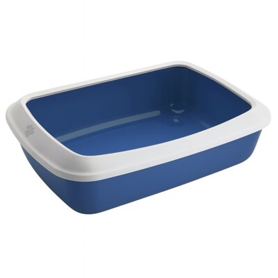 Kuweta z ramką dla kota IRIZ 42cm NIebieska