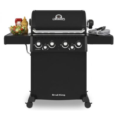 Grill ogrodowy gazowy BROIL KING Crown 480 Shadow Satyna 11.4 kW 65 x 44 cm