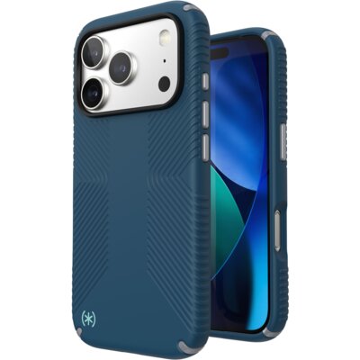 Etui SPECK Presidio2 Grip MagSafe do Apple iPhone 17 Pro Niebieski