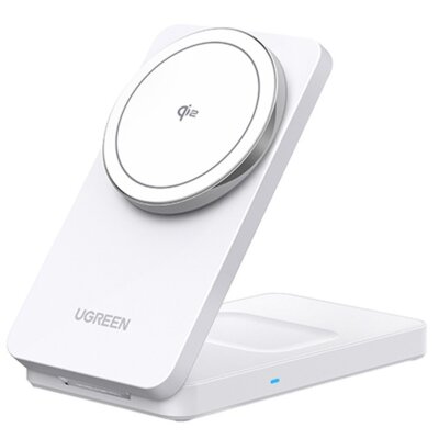 Ładowarka indukcyjna UGREEN W706 2w1 15W Biały