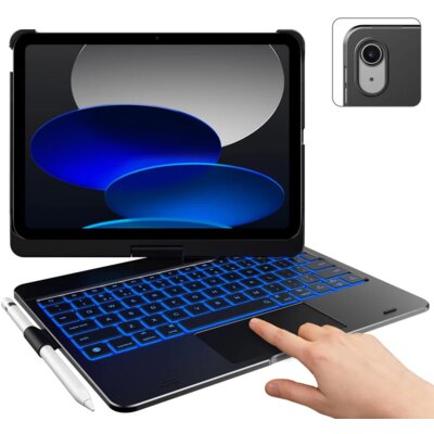 Etui z klawiaturą TYPECASE Flexbook Touch do iPad 10.9/11 cali, Czarny