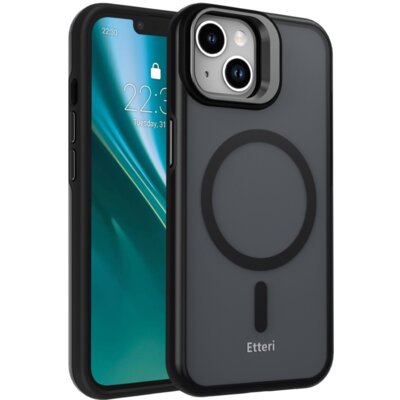 Etui ETTERI Morning Fog MagSafe do Apple iPhone 15 Czarny