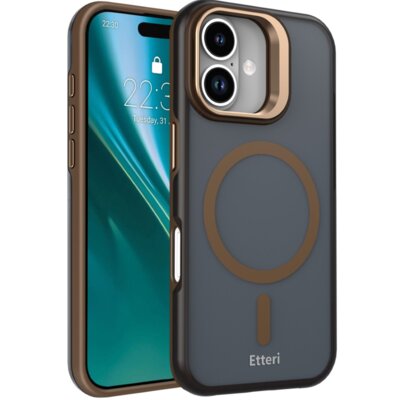 Etui ETTERI Morning Fog MagSafe do Apple iPhone 17 Brązowy
