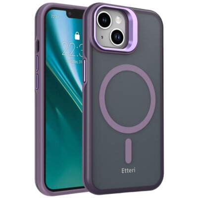 Etui ETTERI Morning Fog MagSafe do Apple iPhone 15 Fioletowy