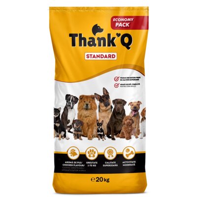 Karma dla psa THANK'Q Standard Kurczak 2 x 20 kg
