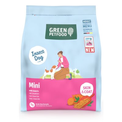 Karma dla psa GREEN PETFOOD Mini with insects 3 x 7.5 kg