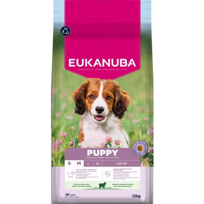Karma dla psa EUKANUBA Puppy Small and Medium Breed Jagnięcina 3 x 12 kg