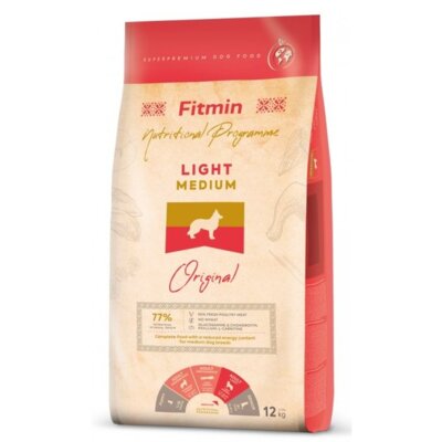Karma dla psa FITMIN Medium Light Drób z mięsem ryb i wątróbką 3 x 12 kg