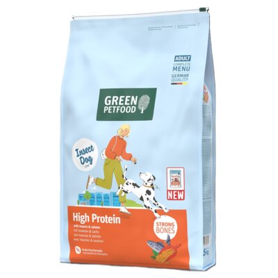 Karma dla psa GREEN PETFOOD High Protein with Insects & Salmon 4 x 7.5 kg