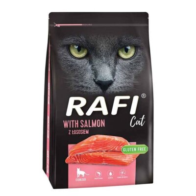 Karma dla kota RAFI Cat Sterilised z łososiem 4 x 7 kg