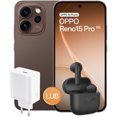 Smartfon OPPO Reno 15 Pro 5G 12/512GB 6.32" 120Hz Brązowy