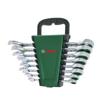 Zestaw kluczy płasko-oczkowych BOSCH 1600A027PS (8 elementów)