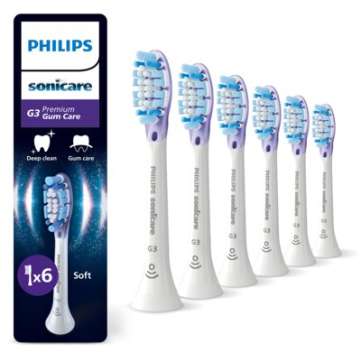 Oryginalna końcówka szczoteczki PHILIPS Sonicare HX9056/87 (6 szt.) (Miękkie włókna)
