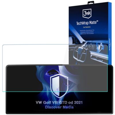 Folia ochronna 3MK TechWrap Matte Center Display do VW Golf VIII GTD 2021-2026 Discover Media