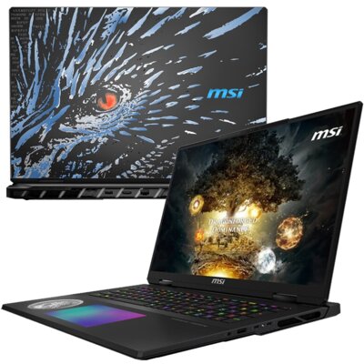 Laptop MSI Titan 18 HX Dragon Edition Norse Myth A2XWJG-260PL-G2A 18" Ultra 9-285HX 96GB RAM 3 x 2TB SSD GeForce RTX5090 DLSS 4 Windows 11 Professional , Funkcje AI + Karta zniżkowa G2A (3 szt.)