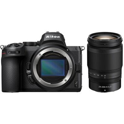 Aparat bezlusterkowy NIKON Z5 Czarny + Obiektyw Nikkor Z 24-200 mm f/4-6.3 VR, Full Frame, 24.3Mpix, UHD 4K, EXPEED 6