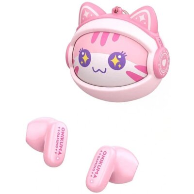 Słuchawki ONIKUMA TX603 Bezprzewodowe, Douszne Różowe