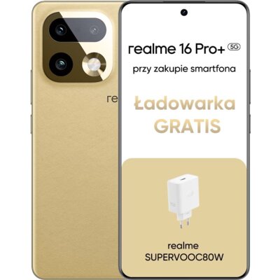 Smartfon REALME 16 Pro+ 5G 12/512GB 6.8" 144Hz Złoty