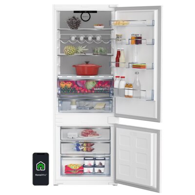 Lodówka BEKO BCNE400E50SHN No Frost HarvestFresh AeroFlow MetalWall Zdalne Sterowanie 193cm